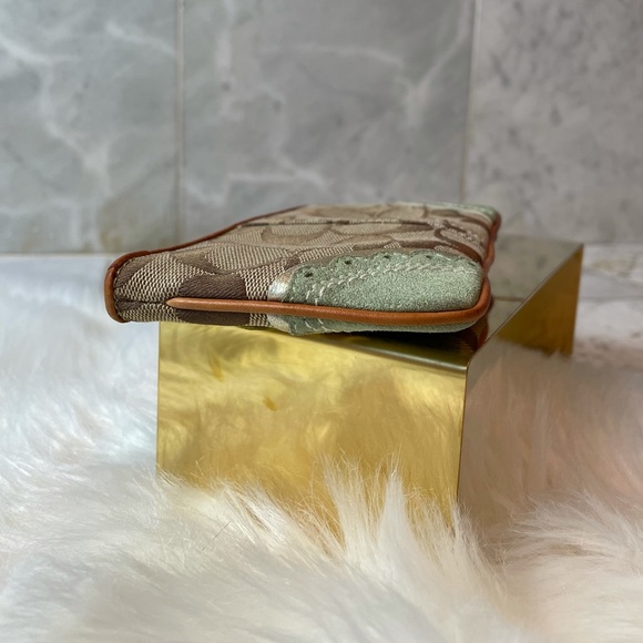 🐠RARE COACH Fish Coral Wristlet Clutch in Teal - Picture 2 of 11